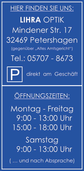 Kontakt Lihra Optik Petershagen